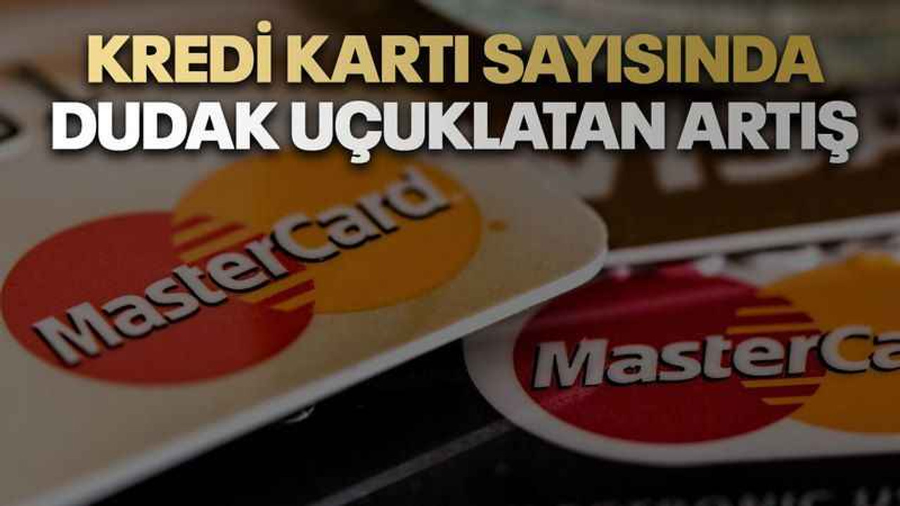 Kredi kartı sayısında dudak uçuklatan artış